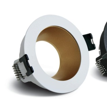 ONE Light Chill Out Range - inbouwspot - Ø 79 mm, Ø 70 mm inbouwmaat - wit en messing