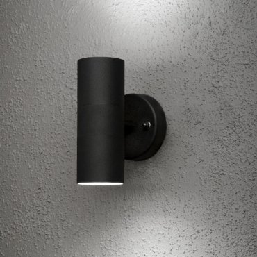 Konstsmide Modena Up/Down - buiten wandlamp - 9,5 x 11,5 x 17 cm - IP44 - zwart