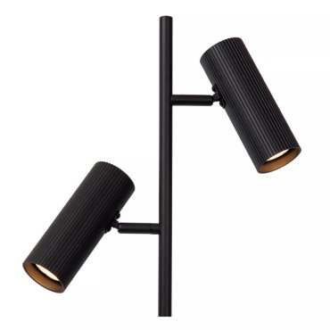 Lucide Clubs - vloerlamp - Ø 22 x 140 cm - zwart