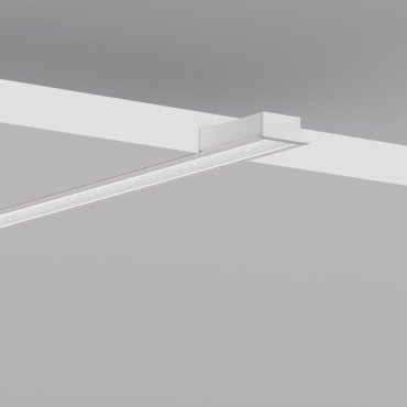 Klus MICRO-30DEG-K - inbouw LED profiel met schuine lichthoek van 30 graden - 2,64 x 1,12 cm - wit