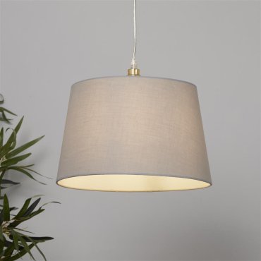 Searchlight Clyde Tapered Shade - lampenkap - Ø 30 x 19 cm - grey
