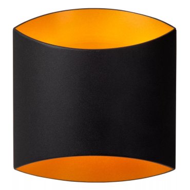 Lucide Diletta - wandverlichting - 16 x 8 x 18 cm - zwart/goud