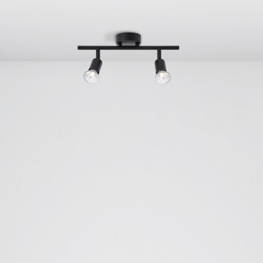 Nova Luce Lup - opbouwspot 2L - 31 x 8 x 10,9 cm - satijn zwart