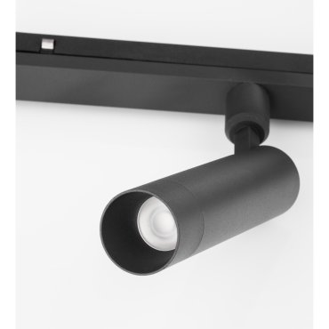 Nova Luce Lod 24V - lichtpunt magnetisch railsysteem - Ø 3,2 x 19,6 cm - 10W LED incl. - zandzwart