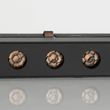 Nova Luce Kozy 24V - armatuur voor magnetisch profielsysteem - 100 x 3 cm - 26W LED incl. - zandzwart