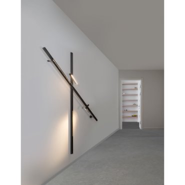 Nova Luce Kozy 24V - armatuur voor magnetisch profielsysteem - 50 x 3 cm - 13W LED incl. - zandzwart