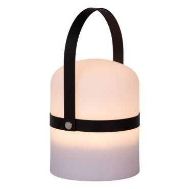 Lucide Little Joe - buiten tafellamp - Ø 10 x 18,5 cm - 3 stappen dimmer - 3W LED incl. - IP44 - zwart