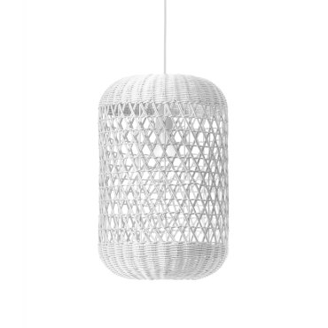 Nova Luce Aurora - hanglamp - Ø 24,5 x 250 cm - wit