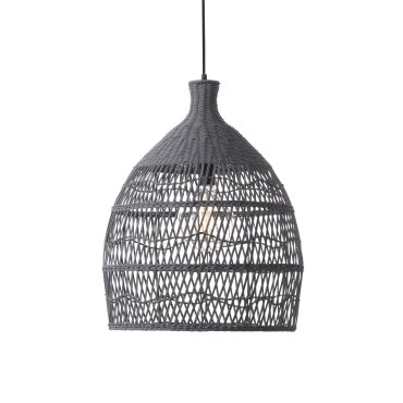 Nova Luce Destin - hanglamp - Ø 42 x 250 cm - grijs