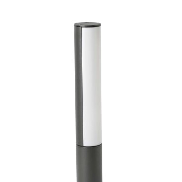 Faro Beret - tuinpaal - Ø 11,5 x 50 cm - 8W LED incl. - IP54 - donkergrijs