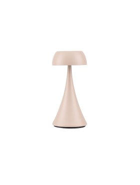 Nova Luce Ycro - oplaadbare tafellamp buiten - Ø 8 x 17,5 cm - 2W dimbare LED incl. - IP54 - crème