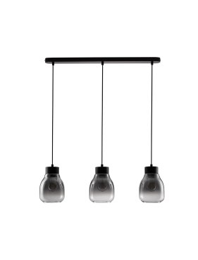 Nova Luce Blacu - hanglamp - 75 x 120 x 15 cm - rokerig verloop en zwart