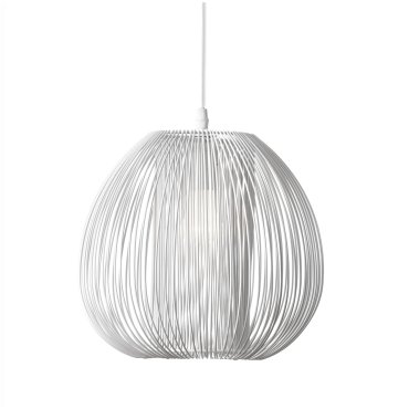 Nova Luce Desire - hanglamp - Ø 28 x 250 cm - wit