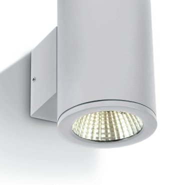 ONE Light Outdoor Wall Cylinders Up &amp; Down Beam - buiten wandverlichting - 8 x 10,6 x 13,8 cm - 2 x 6W LED incl. - IP54 - wit