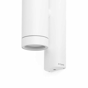 Faro Steps - wandverlichting - 6,5 x 10 x 24 cm - IP44 - mat wit