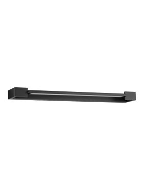 Nova Luce Arga - wandlamp - 60 x 4,2 x 10 cm - 17W LED incl. - IP44 - zandzwart