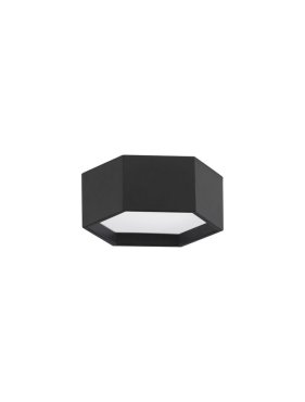 Nova Luce Samba - plafondlamp - 25 x 10 cm - 10W LED incl. - zandzwart