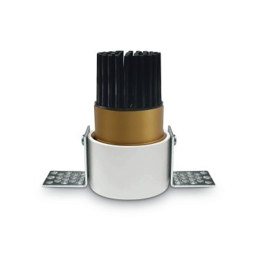 ONE Light - The Trimless Mini Range - inbouwspot - Ø 35 mm, Ø 40 mm inbouwmaat - 3W dimbare LED incl. - messing en wit