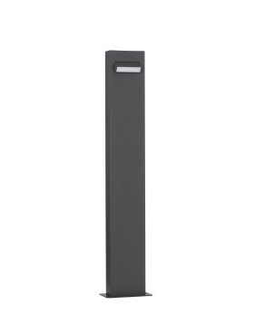 Nova Luce Zelda - tuinpaal - 12 x 80 x 7,2 cm - 6W LED incl. - IP65 - zandzwart