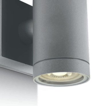 ONE Light Outdoor Cylinders - buiten wandverlichting - 6,5 x 12,1 cm - IP54 - grijs