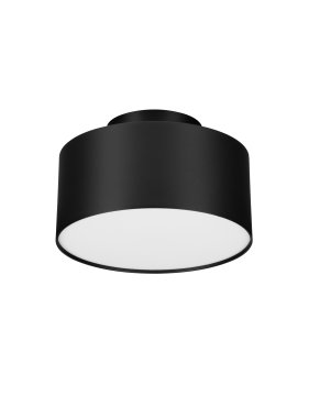Nova Luce Ozen - plafondlamp - Ø 14 x 8,8 cm - 24W LED incl. - zandzwart