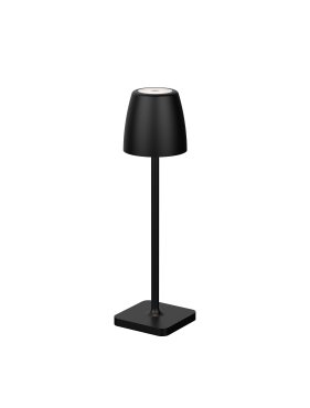 Nova Luce Colt - tafellamp met usb-poort - Ø 8 x 30 cm - 2W dimbare LED incl. - IP54 - donker antraciet