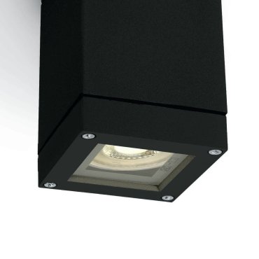 ONE Light GU10 Outdoor Cubes - buiten plafondverlichting - 6,3 x 6,3 x 9,8 cm - IP54 - zwart