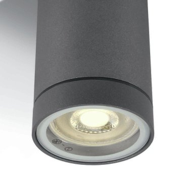 ONE Light GU10 Outdoor Cylinders - buiten plafondverlichting - Ø 6,5 x 9,5 cm - IP54 - antraciet