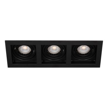 Projectlight Bloq 3L - inbouwspot - 270 x 100 mm, 250 x 92 mm inbouwmaat - zwart