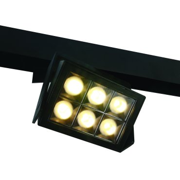 ONE Light magnetisch railsysteem MINI, MIDI &amp; MAXI - railspot - 15 x 3,9 x 12,6 cm - 26W LED incl. - zwart