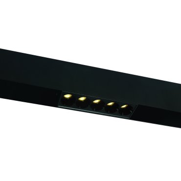 ONE Light magnetisch railsysteem MAXI - linear - railspot - 13,8 x 3,7 x 4,7 cm - 12W LED incl. - zwart