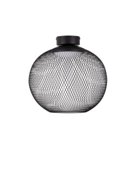 Nova Luce Kinetic - plafondlamp - Ø 40 x 40 cm - 19W LED incl. - mat zwart