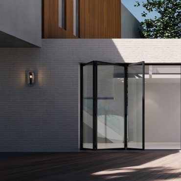 Nova Luce Amel - buiten wandverlichting - 12,5 x 25,5 x 8,5 cm - IP65 - donker antraciet