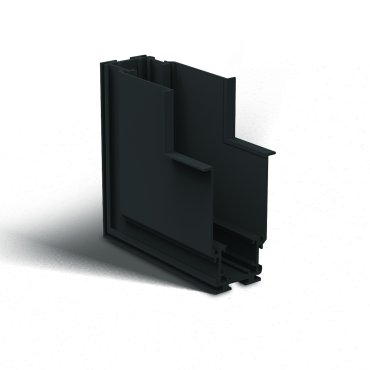 ONE Light magnetisch railsysteem MAXI - vertikaal inbouwhoekprofiel - 11 x 7,5 x 5 cm - zwart