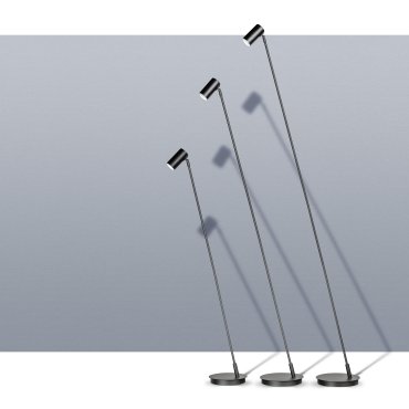 ETH Bowie - vloerlamp - Ø 22 x 130 cm - zwart