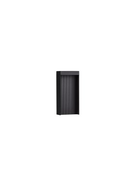 Nova Luce Alley - tuinpaal - 14 x 30 x 8 cm - 8W LED incl. - IP65 - donker antraciet