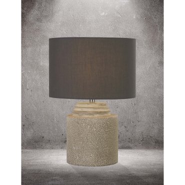 Searchlight Zara - tafellamp - Ø 25 x 36 cm - grijs