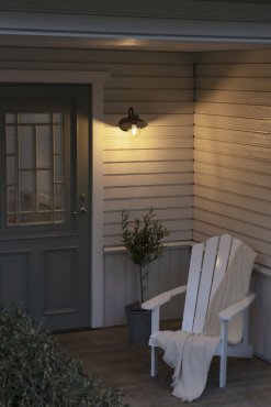 Konstsmide Vega Mini - buiten wandlamp - 22 x 36 x 24,5 cm - IP44 - zwart