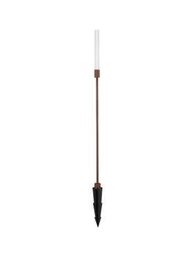 Nova Luce Slot - tuinpaal - Ø 2,5 x 80 cm - 4W LED incl. - IP65 - corten