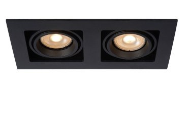 Lucide Chimney - inbouwspot - 205 x 115 mm, 185 x 95 mm inbouwmaat - zwart