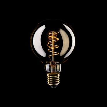 Creative Cables LED filament lamp - Ø 9,5 x 14 cm - E27 - 4W dimbaar - 1800K - amber