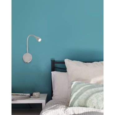 Faro Loke - wandverlichting met schakelaar - 3 x 32 cm - 3W LED incl. - mat wit