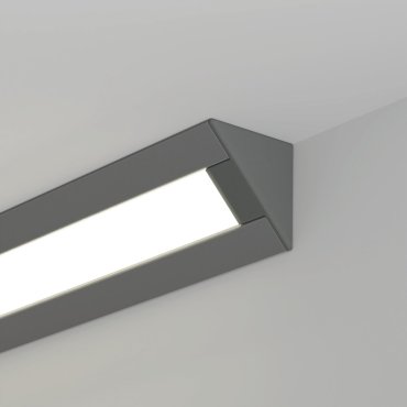 Klus Pac-alu - hoek ledprofiel - 3,04 cm breed met 1,31cm vensterbreedte - geanodiseerd zilver