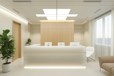 Century Italia P-Quadro Backlight - plafondlamp - 59,5 x 59,5 x 2,4 cm - 40W LED incl. - IP43 - wit