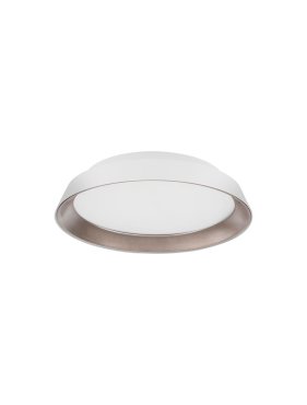 Nova Luce Vela - plafondlamp - Ø 45 x 9,5 cm - 30W dimbare  LED incl. - zandwit en koffie