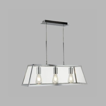 Searchlight Voyager - hanglamp - 65 x 20 x 100 cm - chroom