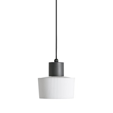 Faro Muffin - hanglamp - Ø 22 x 155 cm - IP44 - donkergrijs