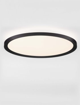 Nova Luce Aoton - plafondlamp - Ø 40 x 5 cm - 35W dimbare LED incl. - zandzwart