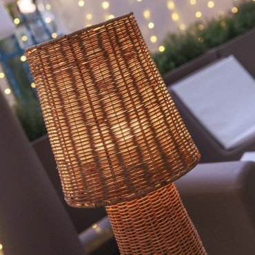 New Garden Lola 110 Nature - vloerlamp - Ø 26 x 110 cm - IP54 - rotan