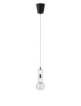 Nova Luce Chronos - hanglamp - Ø 13 x 300 cm - 11W dimbare LED incl. - wit